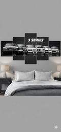 Auto Sa Art™ BMW, 5 Set Canvas Poster